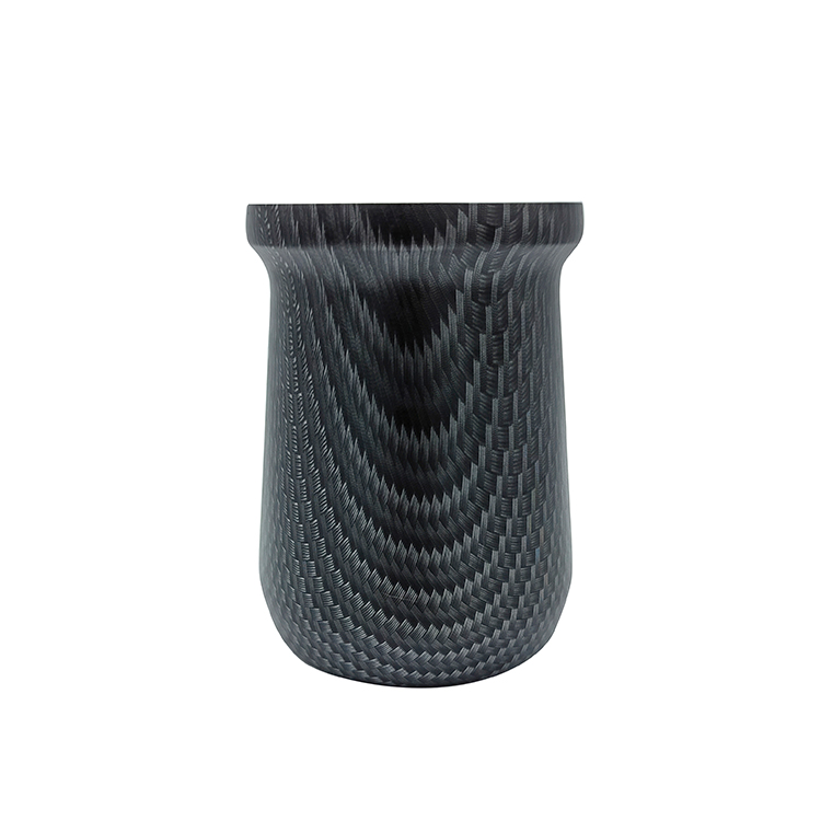 Black Plaid Water Transfer Printing Stainless Steel Yerba Mate Cup Wholesale